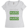 work hard blaze hard Women's Triblend Scoop T-shirt