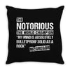 The Notorious, Undisputed World Champion Throw Pillow