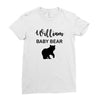 Daddy Bear - Baby Bear Custom Name Ladies Fitted T-Shirt