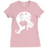 typographic Ladies Fitted T-Shirt