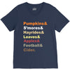 fall helvetica V-Neck Tee