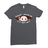 April Peeking Out Baby Boy Ladies Fitted T-Shirt