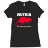 nutria its whats for dinner Ladies Fitted T-Shirt