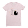 Halloween Cat Ladies Fitted T-Shirt