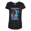 grandma of the birthday girl Maternity Scoop Neck T-shirt