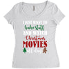 i just want to bake stuff and watch christmas movies all day Women's Triblend Scoop T-shirt
