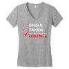 Too Busy Playing Fortnite Women's V-Neck T-Shirt