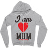 love mom Zipper Hoodie