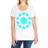 ironman logo avengers marvel comics gift Ladies Curvy T-Shirt