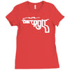 detroit smoking gun Ladies Fitted T-Shirt