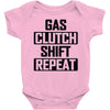 gas clutch shift repeat Baby Onesie