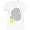 fart ghost Ladies Fitted T-Shirt