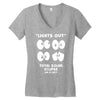 Lights Out, Total Solar Eclipse 08.21.2017 Women's V-Neck T-Shirt