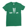 inspired by how i met your mother, barney suit up funny Ladies Fitted T-Shirt