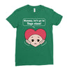 Mommy, Let's Go to Yoga Class! Ladies Fitted T-Shirt