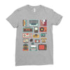vintage electronic retro technology Ladies Fitted T-Shirt
