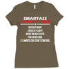 Smartass January Girl Ladies Fitted T-Shirt