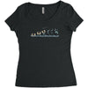 evolution of espionage Women's Triblend Scoop T-shirt