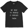 be nice to people girls V-Neck Tee