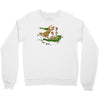 the tree, the raccoon Crewneck Sweatshirt