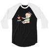 Cute Baby Painter's Dad Love 3/4 Sleeve Shirt