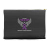 my hero is now my angel pancreatic cancer awareness Accessory Pouches