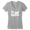the dogfather thai bangkaew white Women's V-Neck T-Shirt