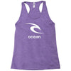 surfing ocean Racerback Tank