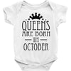 queens are born in october (2) Baby Onesie