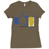 facebook parody beer thumbs up   people like this mens white t shirt Ladies Fitted T-Shirt