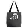 banksy funny human evolution indie Tote Bags