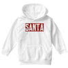 santa red glitter Youth Hoodie