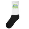 i bleed blue and green Socks