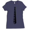 piano tie Ladies Fitted T-Shirt