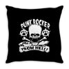 punk rocker from hell Throw Pillow