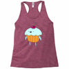funny cartoon Racerback Tank