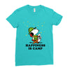 Happiness is Camp Ladies Fitted T-Shirt