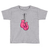 boxing gloves breast cancer Toddler T-shirt