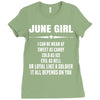 Super June Girl Ladies Fitted T-Shirt