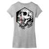skull hexagon Women's V-Neck T-Shirt