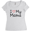 I Love My Mama Women's Triblend Scoop T-shirt