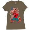 the flying spaghoofy monster Ladies Fitted T-Shirt