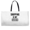 shopping is my cardio !! t shirt  shopping is my cardio graphic  t,,, Weekender Totes