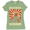 rock beat scissors Ladies Fitted T-Shirt