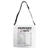 January Girl Facts Aquarius Adjustable Strap Totes