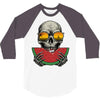 watermelon skull 3/4 Sleeve Shirt