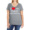 i love my dad Ladies Curvy T-Shirt