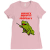 hippity hoppity get off my property Ladies Fitted T-Shirt