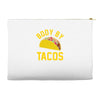 body by tacos funny Accessory Pouches