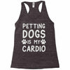 pet dog ladies slogan Racerback Tank